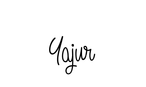 How to make Yajur name signature. Use Angelique-Rose-font-FFP style for creating short signs online. This is the latest handwritten sign. Yajur signature style 5 images and pictures png