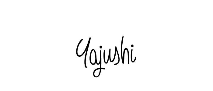 Yajushi stylish signature style. Best Handwritten Sign (Angelique-Rose-font-FFP) for my name. Handwritten Signature Collection Ideas for my name Yajushi. Yajushi signature style 5 images and pictures png