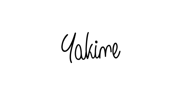 How to make Yakine name signature. Use Angelique-Rose-font-FFP style for creating short signs online. This is the latest handwritten sign. Yakine signature style 5 images and pictures png
