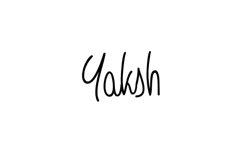 The best way (Angelique-Rose-font-FFP) to make a short signature is to pick only two or three words in your name. The name Yaksh include a total of six letters. For converting this name. Yaksh signature style 5 images and pictures png