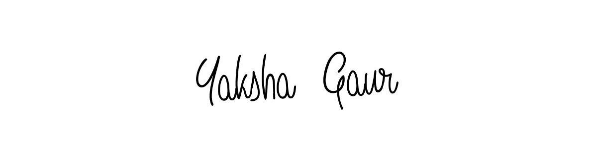 Design your own signature with our free online signature maker. With this signature software, you can create a handwritten (Angelique-Rose-font-FFP) signature for name Yaksha  Gaur. Yaksha  Gaur signature style 5 images and pictures png