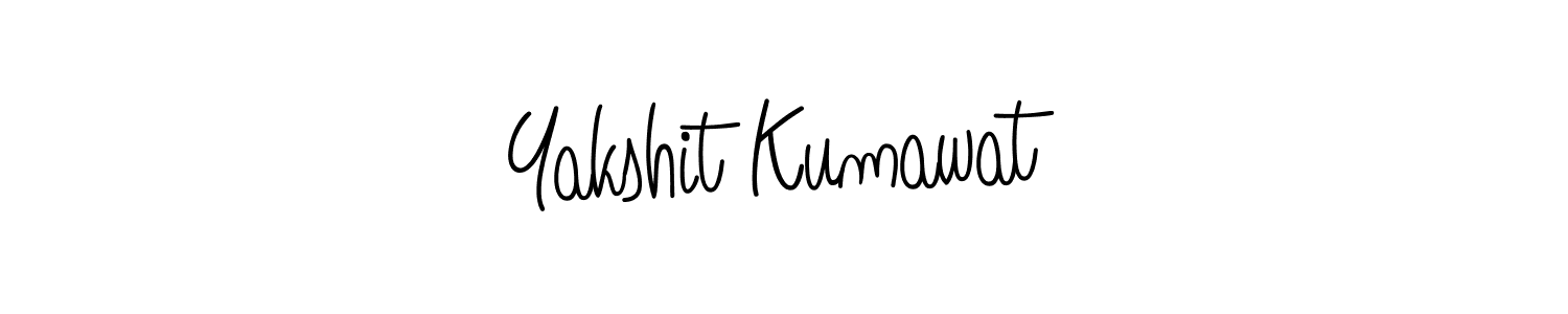 Make a beautiful signature design for name Yakshit Kumawat. With this signature (Angelique-Rose-font-FFP) style, you can create a handwritten signature for free. Yakshit Kumawat signature style 5 images and pictures png