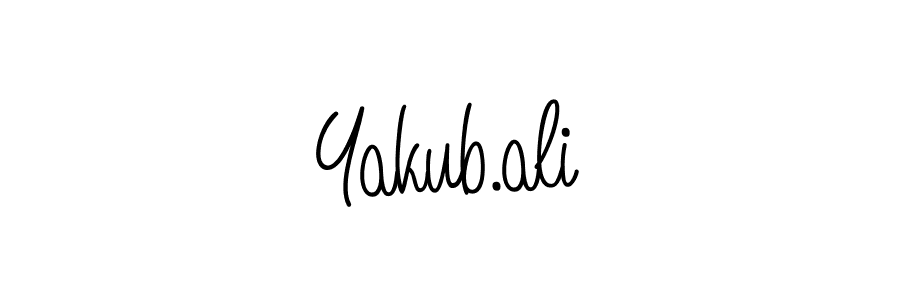 Design your own signature with our free online signature maker. With this signature software, you can create a handwritten (Angelique-Rose-font-FFP) signature for name Yakub.ali. Yakub.ali signature style 5 images and pictures png