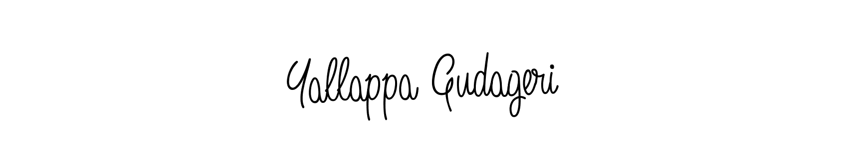 Use a signature maker to create a handwritten signature online. With this signature software, you can design (Angelique-Rose-font-FFP) your own signature for name Yallappa Gudageri. Yallappa Gudageri signature style 5 images and pictures png
