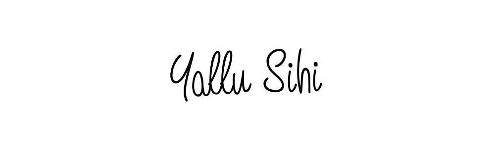 How to Draw Yallu Sihi signature style? Angelique-Rose-font-FFP is a latest design signature styles for name Yallu Sihi. Yallu Sihi signature style 5 images and pictures png