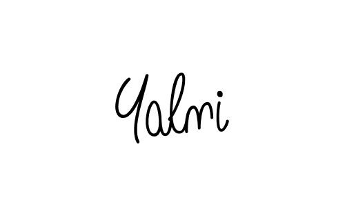 if you are searching for the best signature style for your name Yalni. so please give up your signature search. here we have designed multiple signature styles  using Angelique-Rose-font-FFP. Yalni signature style 5 images and pictures png