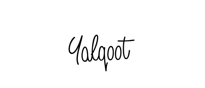 if you are searching for the best signature style for your name Yalqoot. so please give up your signature search. here we have designed multiple signature styles  using Angelique-Rose-font-FFP. Yalqoot signature style 5 images and pictures png