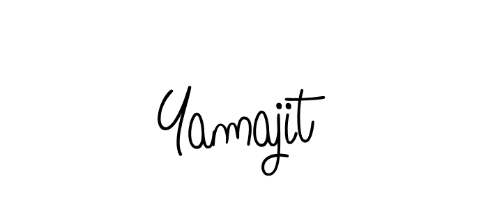 Use a signature maker to create a handwritten signature online. With this signature software, you can design (Angelique-Rose-font-FFP) your own signature for name Yamajit. Yamajit signature style 5 images and pictures png