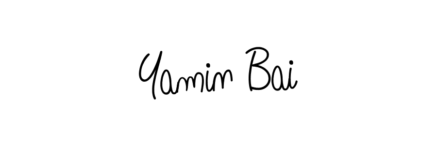 if you are searching for the best signature style for your name Yamin Bai. so please give up your signature search. here we have designed multiple signature styles  using Angelique-Rose-font-FFP. Yamin Bai signature style 5 images and pictures png