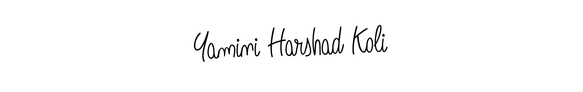 Check out images of Autograph of Yamini Harshad Koli name. Actor Yamini Harshad Koli Signature Style. Angelique-Rose-font-FFP is a professional sign style online. Yamini Harshad Koli signature style 5 images and pictures png