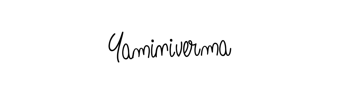 Make a beautiful signature design for name Yaminiverma. Use this online signature maker to create a handwritten signature for free. Yaminiverma signature style 5 images and pictures png
