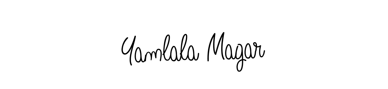 Here are the top 10 professional signature styles for the name Yamlala Magar. These are the best autograph styles you can use for your name. Yamlala Magar signature style 5 images and pictures png