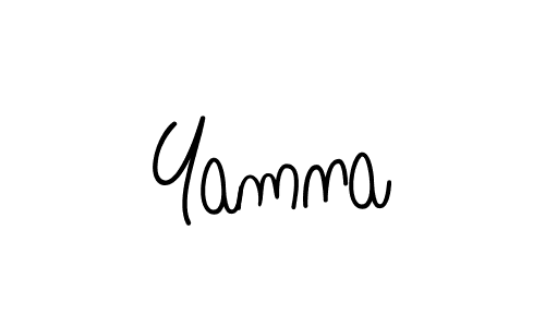 How to make Yamna signature? Angelique-Rose-font-FFP is a professional autograph style. Create handwritten signature for Yamna name. Yamna signature style 5 images and pictures png