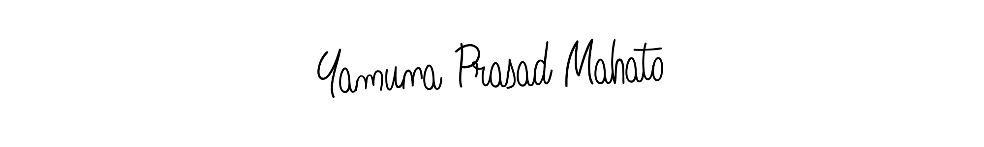 Yamuna Prasad Mahato stylish signature style. Best Handwritten Sign (Angelique-Rose-font-FFP) for my name. Handwritten Signature Collection Ideas for my name Yamuna Prasad Mahato. Yamuna Prasad Mahato signature style 5 images and pictures png