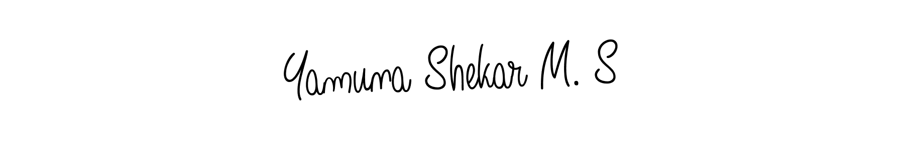 Also You can easily find your signature by using the search form. We will create Yamuna Shekar M. S name handwritten signature images for you free of cost using Angelique-Rose-font-FFP sign style. Yamuna Shekar M. S signature style 5 images and pictures png