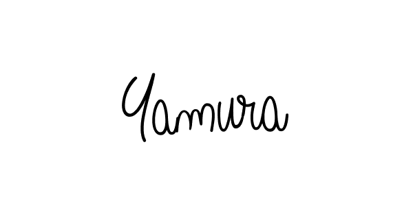 Design your own signature with our free online signature maker. With this signature software, you can create a handwritten (Angelique-Rose-font-FFP) signature for name Yamura. Yamura signature style 5 images and pictures png