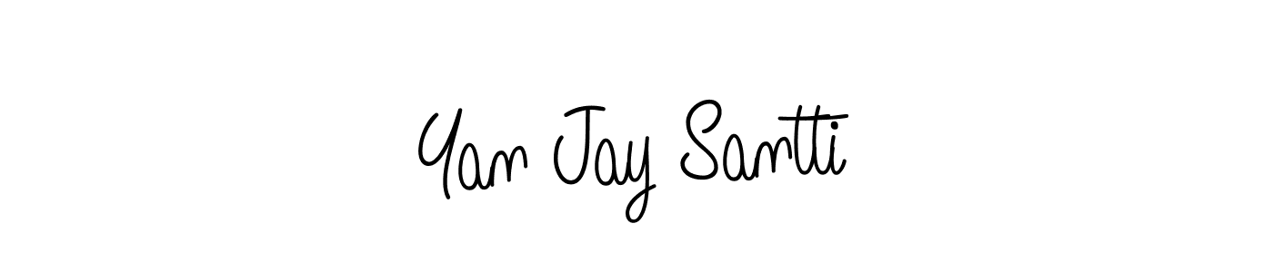 This is the best signature style for the Yan Jay Santti name. Also you like these signature font (Angelique-Rose-font-FFP). Mix name signature. Yan Jay Santti signature style 5 images and pictures png