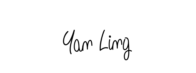 Yan Ling stylish signature style. Best Handwritten Sign (Angelique-Rose-font-FFP) for my name. Handwritten Signature Collection Ideas for my name Yan Ling. Yan Ling signature style 5 images and pictures png