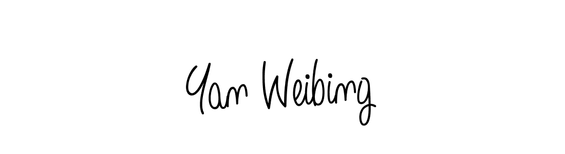 How to make Yan Weibing signature? Angelique-Rose-font-FFP is a professional autograph style. Create handwritten signature for Yan Weibing name. Yan Weibing signature style 5 images and pictures png