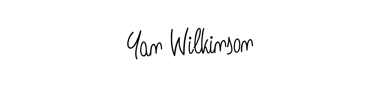 Design your own signature with our free online signature maker. With this signature software, you can create a handwritten (Angelique-Rose-font-FFP) signature for name Yan Wilkinson. Yan Wilkinson signature style 5 images and pictures png