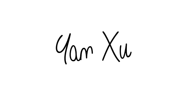 Yan Xu stylish signature style. Best Handwritten Sign (Angelique-Rose-font-FFP) for my name. Handwritten Signature Collection Ideas for my name Yan Xu. Yan Xu signature style 5 images and pictures png