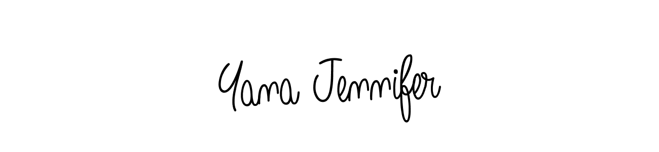 Also we have Yana Jennifer name is the best signature style. Create professional handwritten signature collection using Angelique-Rose-font-FFP autograph style. Yana Jennifer signature style 5 images and pictures png