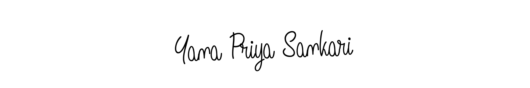 Design your own signature with our free online signature maker. With this signature software, you can create a handwritten (Angelique-Rose-font-FFP) signature for name Yana Priya Sankari. Yana Priya Sankari signature style 5 images and pictures png