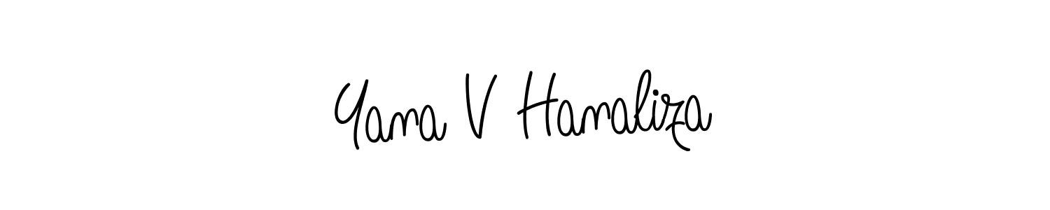 How to Draw Yana V Hanaliza signature style? Angelique-Rose-font-FFP is a latest design signature styles for name Yana V Hanaliza. Yana V Hanaliza signature style 5 images and pictures png