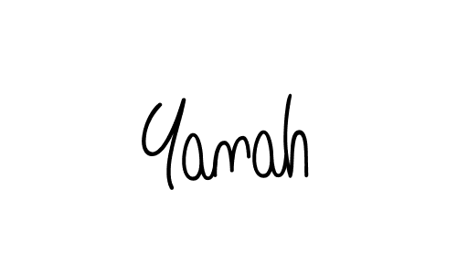 Also we have Yanah name is the best signature style. Create professional handwritten signature collection using Angelique-Rose-font-FFP autograph style. Yanah signature style 5 images and pictures png