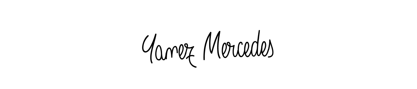 Create a beautiful signature design for name Yanez Mercedes. With this signature (Angelique-Rose-font-FFP) fonts, you can make a handwritten signature for free. Yanez Mercedes signature style 5 images and pictures png