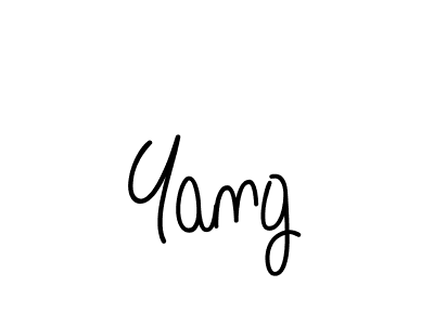 Yang stylish signature style. Best Handwritten Sign (Angelique-Rose-font-FFP) for my name. Handwritten Signature Collection Ideas for my name Yang. Yang signature style 5 images and pictures png