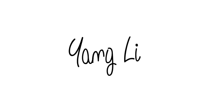 Design your own signature with our free online signature maker. With this signature software, you can create a handwritten (Angelique-Rose-font-FFP) signature for name Yang Li. Yang Li signature style 5 images and pictures png