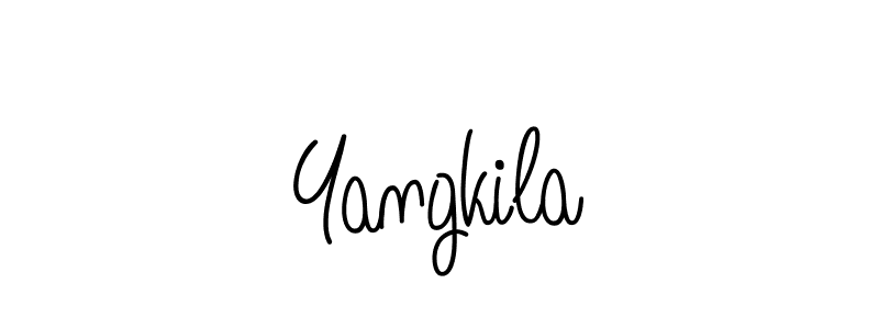 if you are searching for the best signature style for your name Yangkila. so please give up your signature search. here we have designed multiple signature styles  using Angelique-Rose-font-FFP. Yangkila signature style 5 images and pictures png