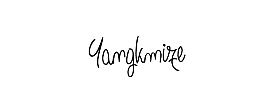 Design your own signature with our free online signature maker. With this signature software, you can create a handwritten (Angelique-Rose-font-FFP) signature for name Yangkmize. Yangkmize signature style 5 images and pictures png