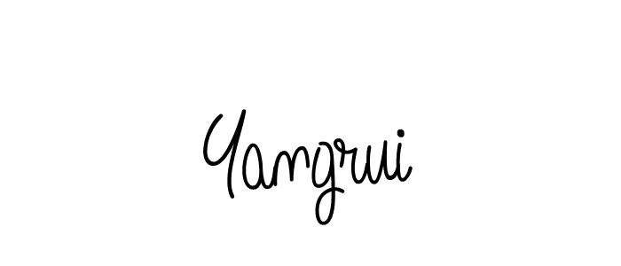 Use a signature maker to create a handwritten signature online. With this signature software, you can design (Angelique-Rose-font-FFP) your own signature for name Yangrui. Yangrui signature style 5 images and pictures png