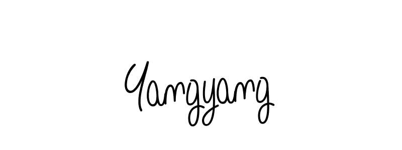 Design your own signature with our free online signature maker. With this signature software, you can create a handwritten (Angelique-Rose-font-FFP) signature for name Yangyang. Yangyang signature style 5 images and pictures png
