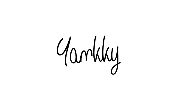 if you are searching for the best signature style for your name Yankky. so please give up your signature search. here we have designed multiple signature styles  using Angelique-Rose-font-FFP. Yankky signature style 5 images and pictures png