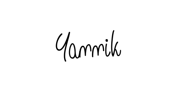 The best way (Angelique-Rose-font-FFP) to make a short signature is to pick only two or three words in your name. The name Yannik include a total of six letters. For converting this name. Yannik signature style 5 images and pictures png