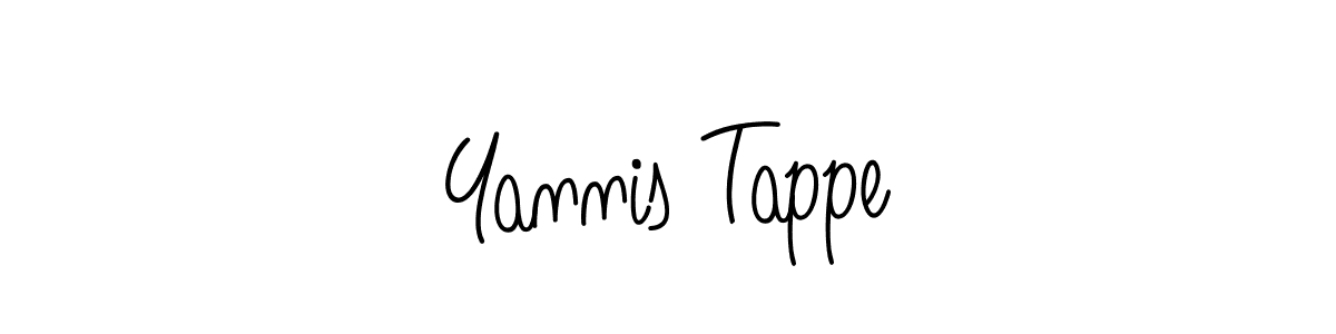 Yannis Tappe stylish signature style. Best Handwritten Sign (Angelique-Rose-font-FFP) for my name. Handwritten Signature Collection Ideas for my name Yannis Tappe. Yannis Tappe signature style 5 images and pictures png