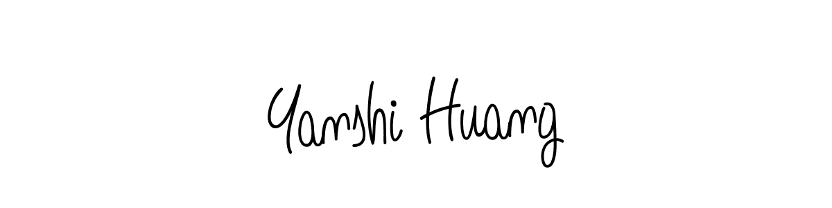 Design your own signature with our free online signature maker. With this signature software, you can create a handwritten (Angelique-Rose-font-FFP) signature for name Yanshi Huang. Yanshi Huang signature style 5 images and pictures png