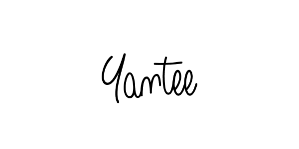 How to make Yantee signature? Angelique-Rose-font-FFP is a professional autograph style. Create handwritten signature for Yantee name. Yantee signature style 5 images and pictures png