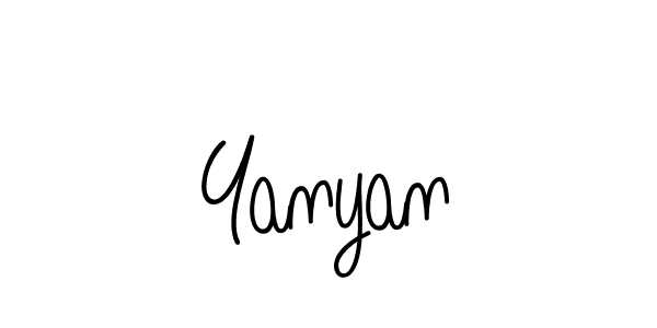 How to Draw Yanyan signature style? Angelique-Rose-font-FFP is a latest design signature styles for name Yanyan. Yanyan signature style 5 images and pictures png