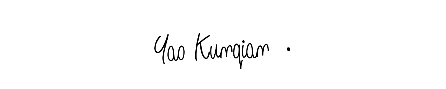 Once you've used our free online signature maker to create your best signature Angelique-Rose-font-FFP style, it's time to enjoy all of the benefits that Yao Kunqian  · name signing documents. Yao Kunqian  · signature style 5 images and pictures png