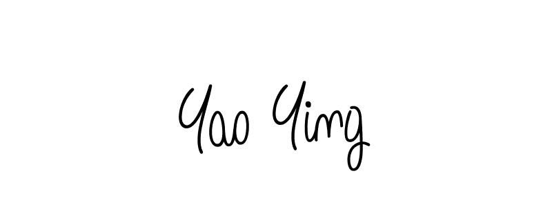 You should practise on your own different ways (Angelique-Rose-font-FFP) to write your name (Yao Ying) in signature. don't let someone else do it for you. Yao Ying signature style 5 images and pictures png