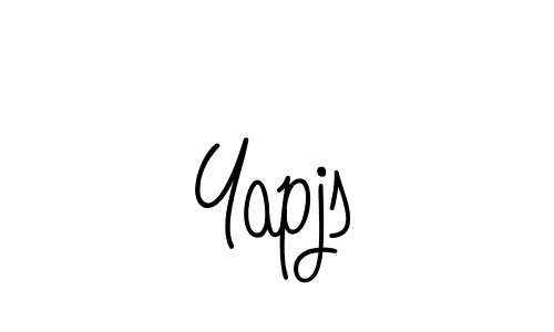 if you are searching for the best signature style for your name Yapjs. so please give up your signature search. here we have designed multiple signature styles  using Angelique-Rose-font-FFP. Yapjs signature style 5 images and pictures png