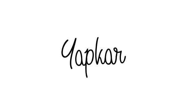 Yapkar stylish signature style. Best Handwritten Sign (Angelique-Rose-font-FFP) for my name. Handwritten Signature Collection Ideas for my name Yapkar. Yapkar signature style 5 images and pictures png