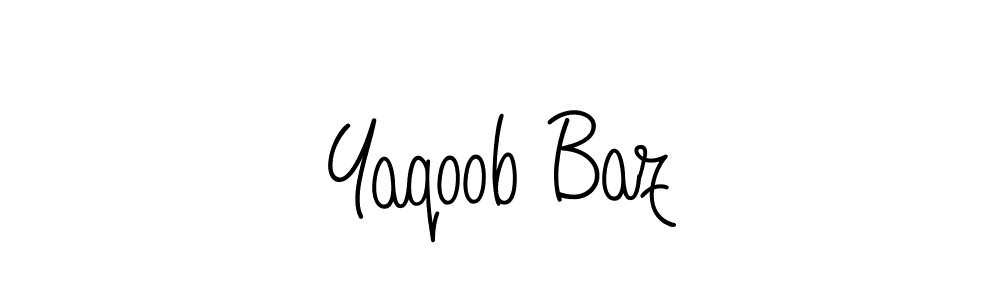 Make a beautiful signature design for name Yaqoob Baz. With this signature (Angelique-Rose-font-FFP) style, you can create a handwritten signature for free. Yaqoob Baz signature style 5 images and pictures png