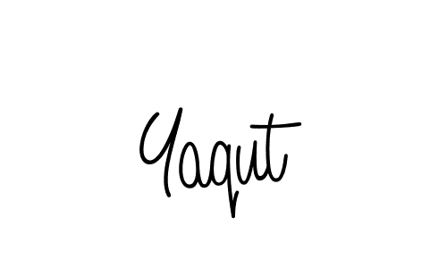 Design your own signature with our free online signature maker. With this signature software, you can create a handwritten (Angelique-Rose-font-FFP) signature for name Yaqut. Yaqut signature style 5 images and pictures png