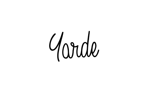 The best way (Angelique-Rose-font-FFP) to make a short signature is to pick only two or three words in your name. The name Yarde include a total of six letters. For converting this name. Yarde signature style 5 images and pictures png