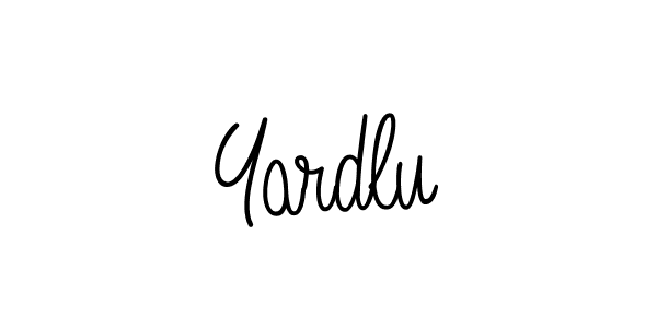 How to make Yardlu signature? Angelique-Rose-font-FFP is a professional autograph style. Create handwritten signature for Yardlu name. Yardlu signature style 5 images and pictures png